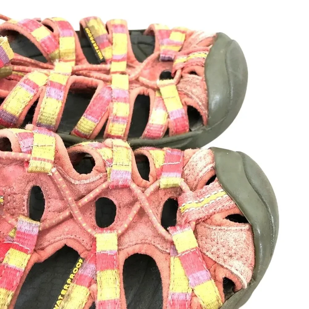 KEEN Pink WATERPROOF Hiking Fishing Sandals Kids Girls Outdoor Shoes sz 3